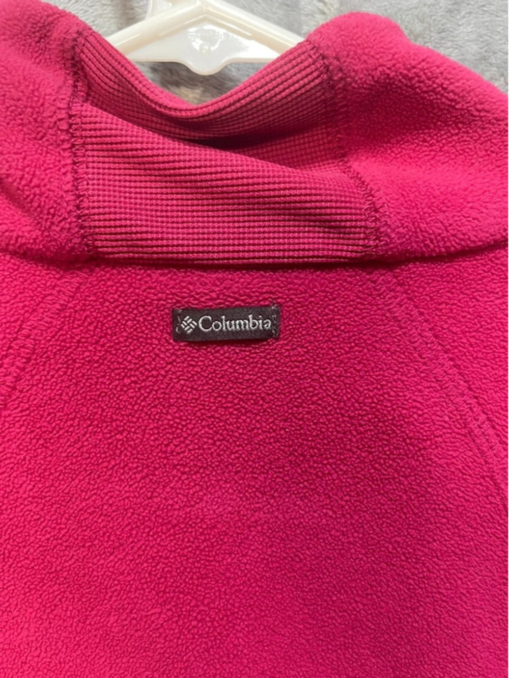 Columbia Women's Fleece Pullover Half-Zip Pink Large - Picture 8 of 9